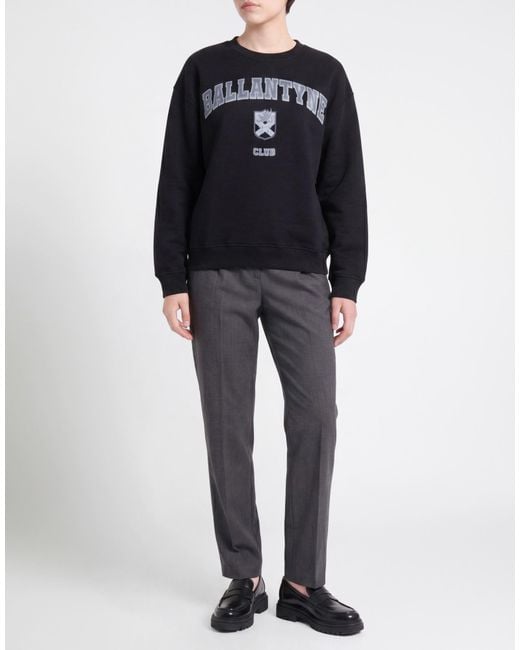 Ballantyne Black Sweatshirt Cotton
