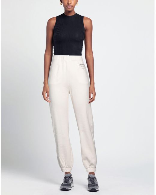 ALESSIA SANTI White Loisirs Pants Cotton