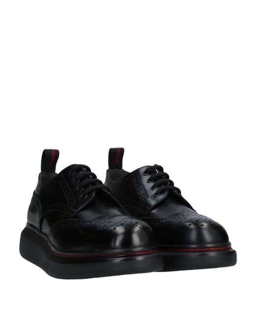 McQueen Black Schnürschuh