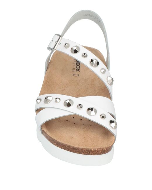 Geox White Sandals