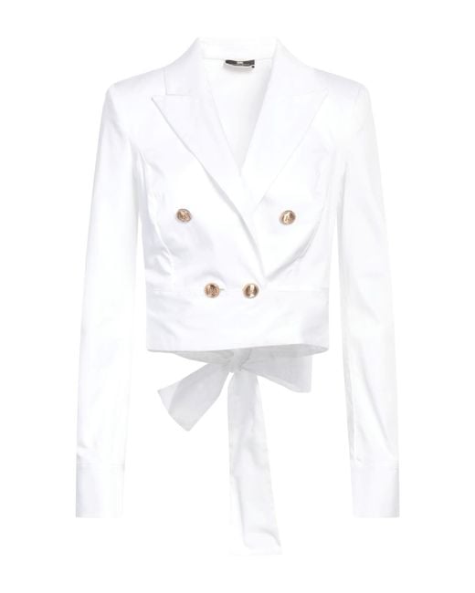 Elisabetta Franchi White Blazer