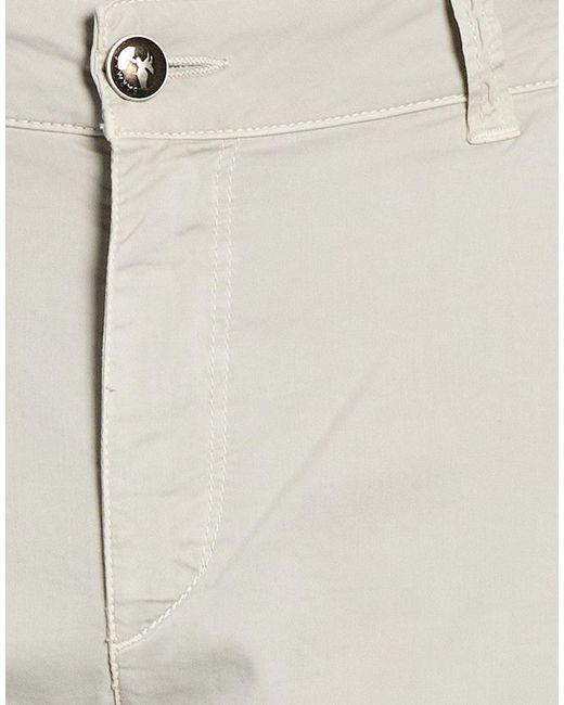 BARMAS Gray Pants Cotton, Silk, Elastane for men