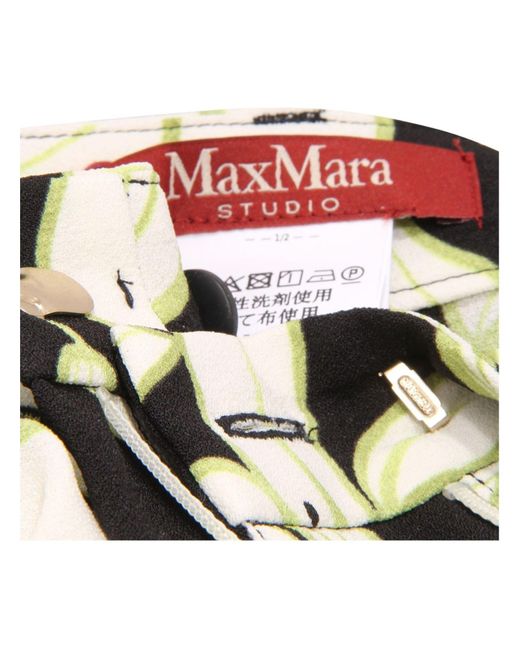 Max Mara Green Jeanshose