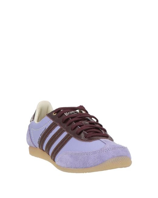 Adidas Originals Purple Sneakers Leather, Textile Fibers for men