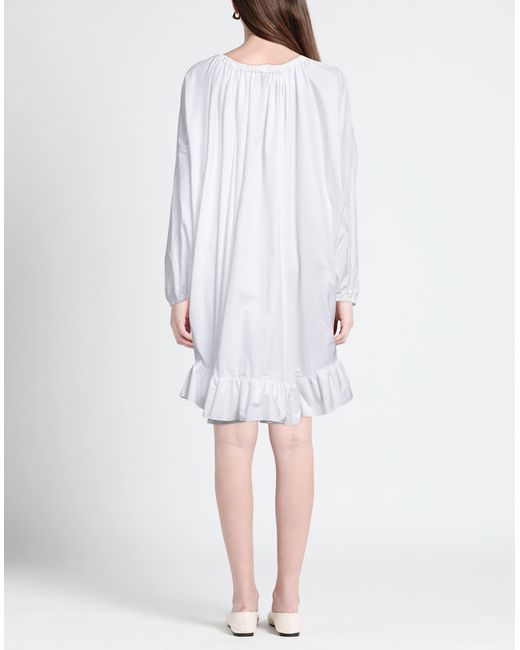 Patou White Mini-Kleid