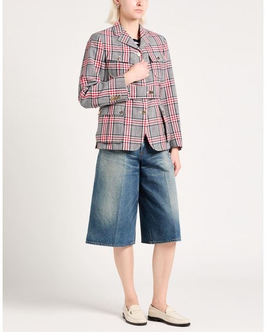 Thom Browne Red Jacket Wool
