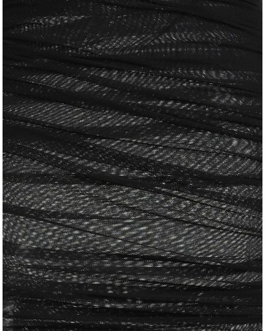 Mugler Black Mini Dress Polyacrylic, Elastane