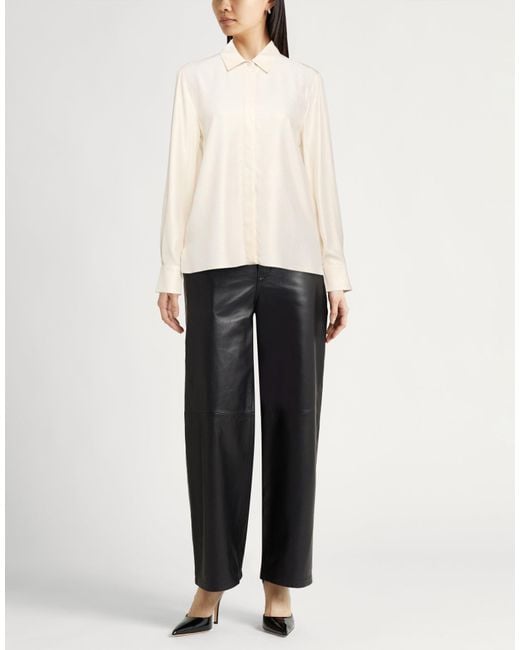 Agnona White Shirt Silk