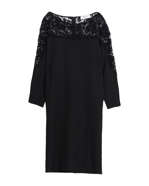 Blugirl Blumarine Black Midi Dress Polyamide, Polyester, Viscose, Elastane