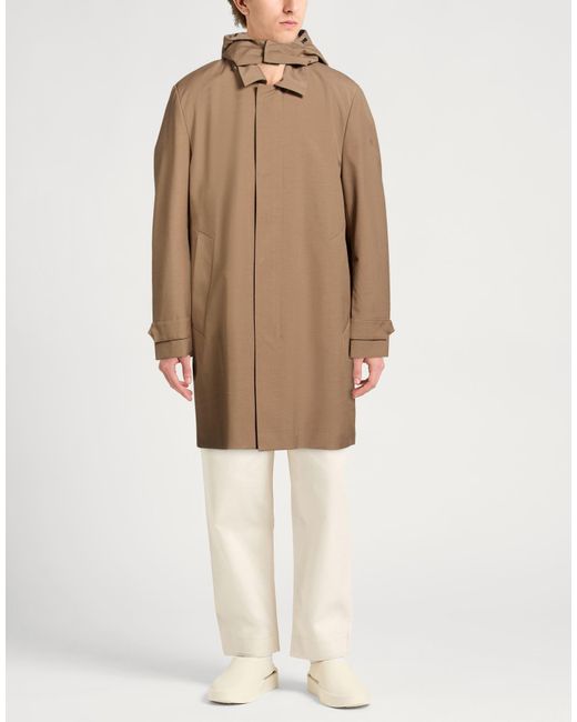 Manuel Ritz Brown Overcoat & Trench Coat for men