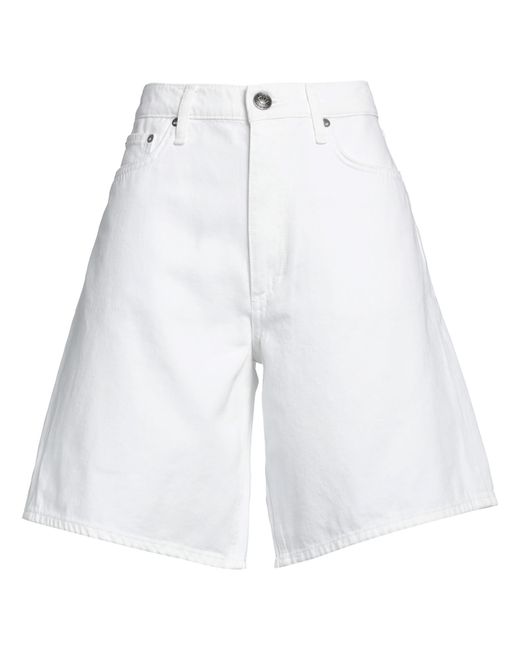 Rag & Bone White Denim Shorts