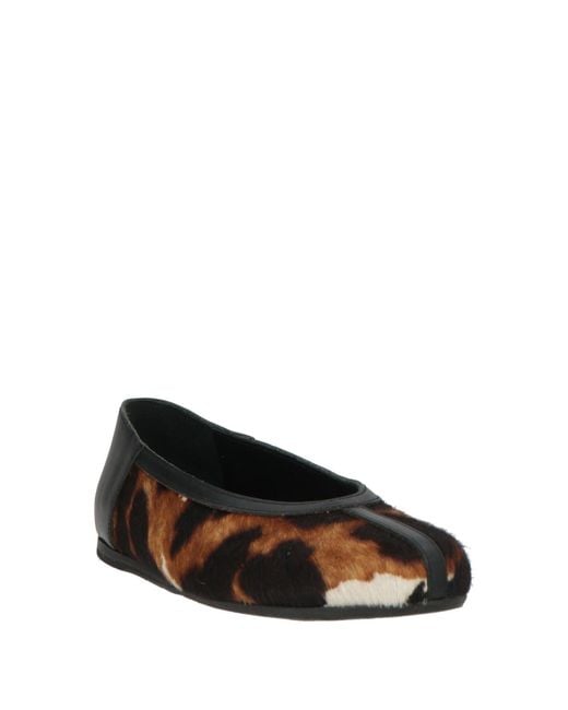 Ancient Greek Sandals Black Ballet Flats Calfskin