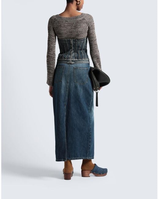 MAX&Co. Blue Denim Skirt
