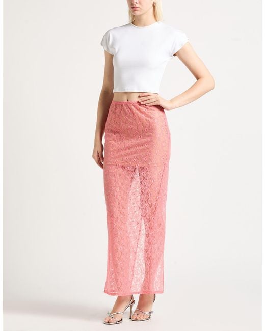 Chiara Ferragni Pink Maxi Skirt