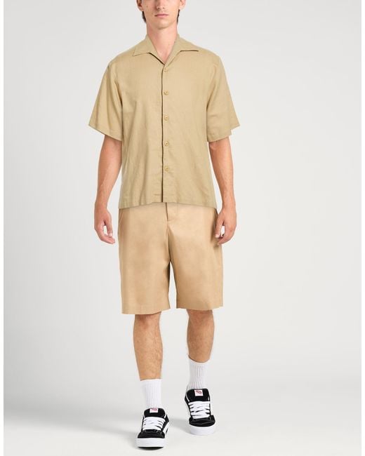 Sandro Natural Shirt Cotton, Linen for men