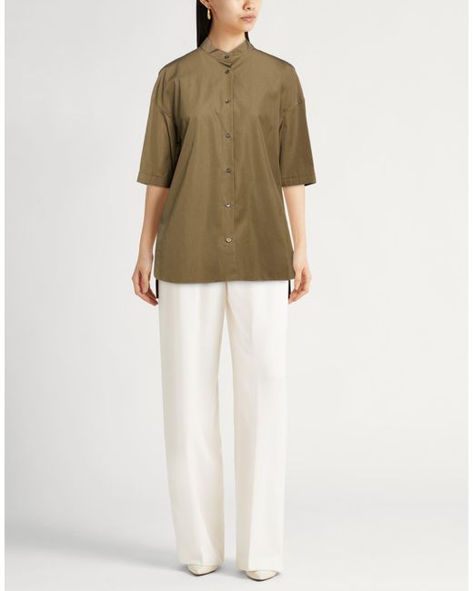 Aspesi Green Khaki Shirt Cotton