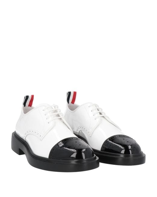 Zapatos de cordones Thom Browne de color White
