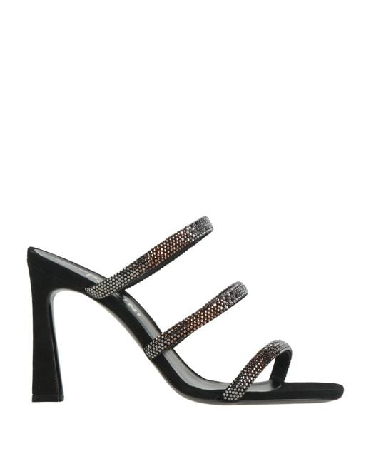 Pollini Black Sandale