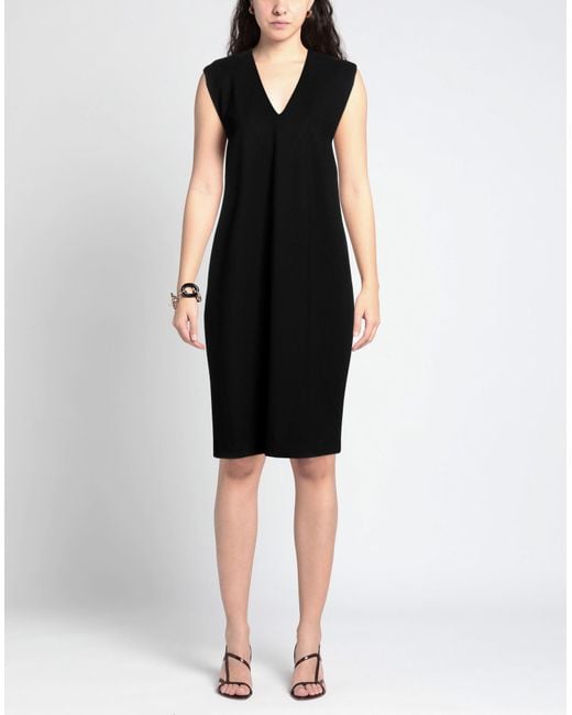 MEIMEIJ Black Midi Dress