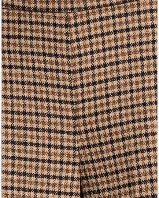 Twinset Brown Camel Pants Wool, Polyester, Viscose, Elastane