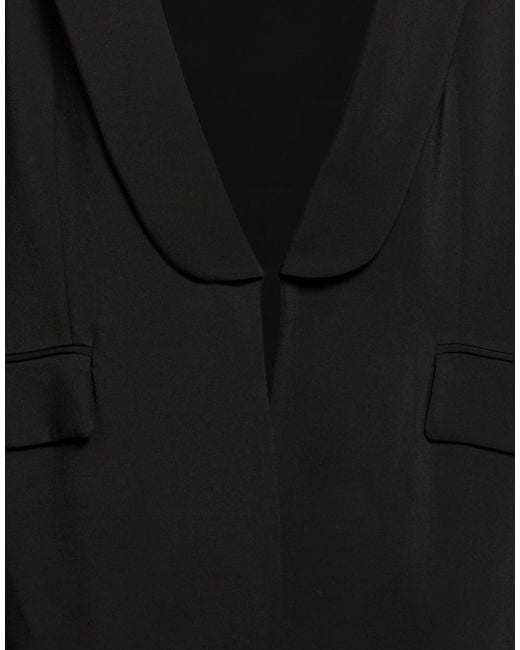 Peserico Black Blazer Viscose, Elastane
