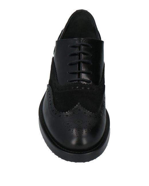 Anna F. Black Lace-up Shoes