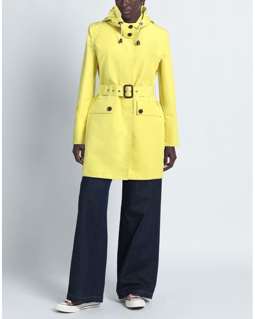 Sealup Yellow Overcoat & Trench Coat