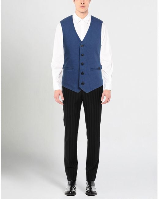 T-jacket By Tonello Blue Tailored Vest for men
