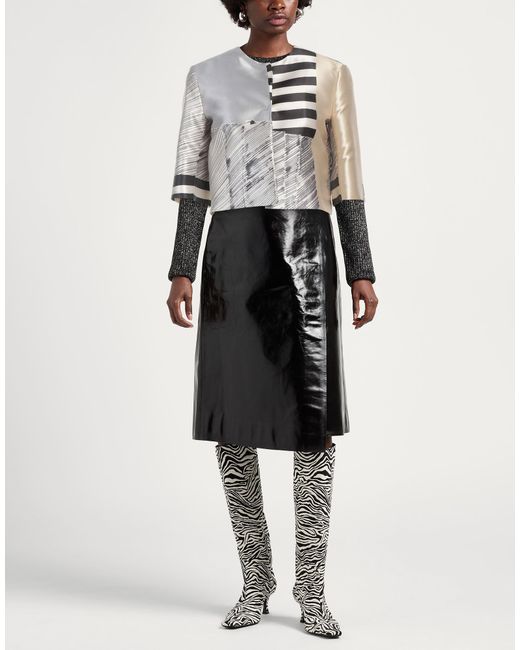 Antonelli Gray Jacket Polyester, Silk