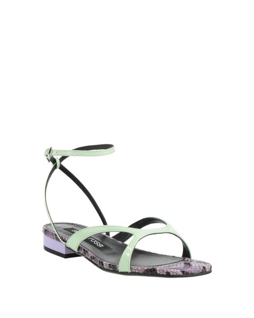 Sergio Rossi White Light Sandals Leather
