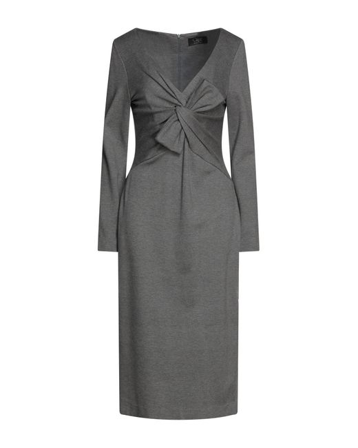 Clips Gray Midi Dress