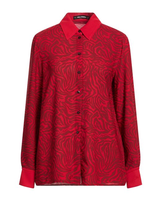 Karl Lagerfeld Red Shirts