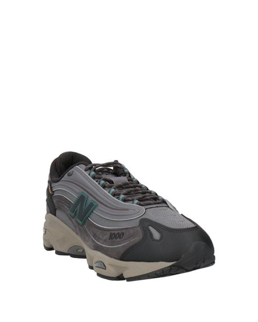New Balance Gray Charcoal Sneakers Textile Fibers, Synthetic Material for men