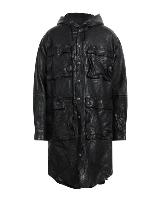 DIESEL Black Coat for men