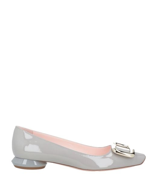 Roger Vivier Gray Ballet Flats