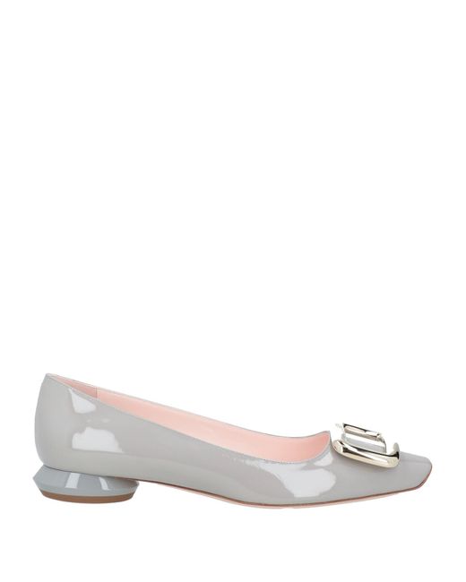 Roger Vivier Gray Ballet Flats