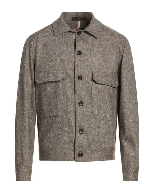 Santaniello Gray Jacket Wool for men