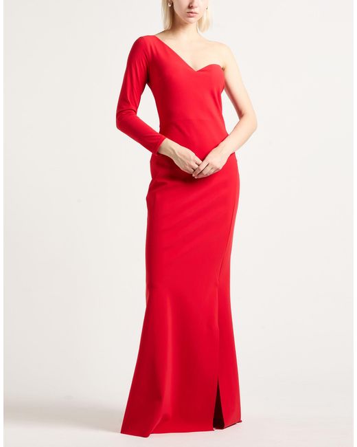 La Petite Robe Di Chiara Boni Red Maxi Dress Polyester