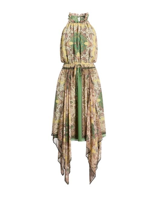 Twinset Metallic Midi Dress Polyester
