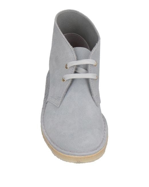 Clarks Ankle Boots in Gray | Lyst