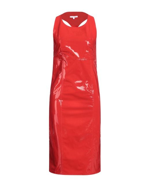 Patrizia Pepe Red Midi-Kleid