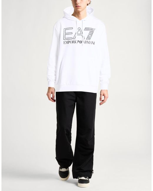 EA7 White Sweatshirt for men