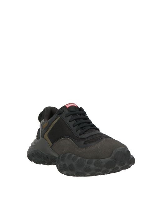 Camper Black Sneakers Leather, Textile Fibers