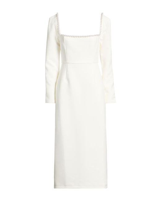 Odd Muse White Midi Dresses