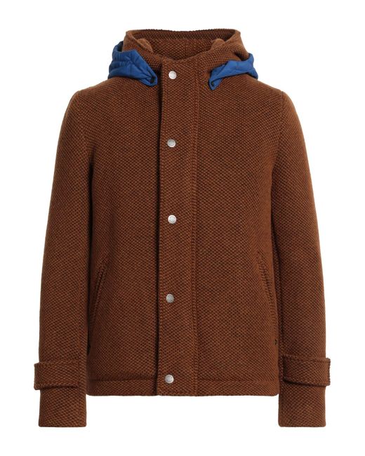 DISTRETTO 12 Brown Coat for men