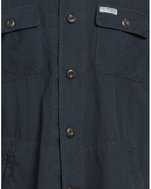 FAY ARCHIVE Blue Shirt for men