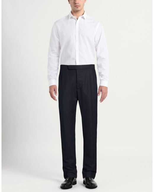 Thom Browne Blue Pants Wool for men
