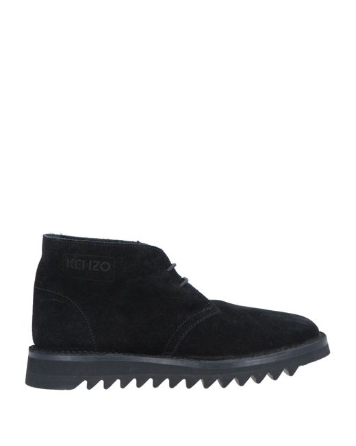 KENZO Black Ankle Boots for men