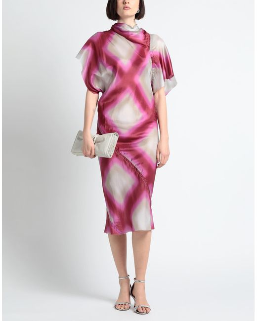 Rick Owens Pink Midi Dress