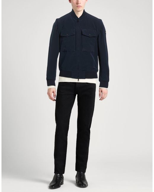Paul & Shark Blue Jacket Polyester, Nylon for men